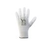 White polyurethane glove