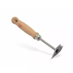 Grattoir universel en acier. Manche en bois