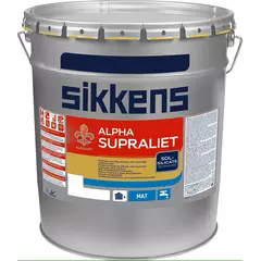Sikkens Alpha Supraliet White, Size: 12.5 Ltr, Color: White