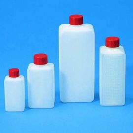 Flacons d'emballage rectangulaires - polyéthylène dur (PE-HD), Emballage: 1 Ltr