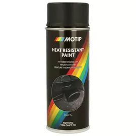 Motip Peinture Thermorésistante, Couleur: Noir 800°C