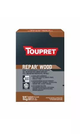 Toupret REPAR'WOOD, Emballage: 1 Kg.