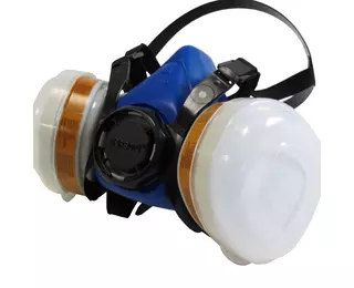 Masque de Protection Respiratoire avec Filtres et Lunettes, Masque