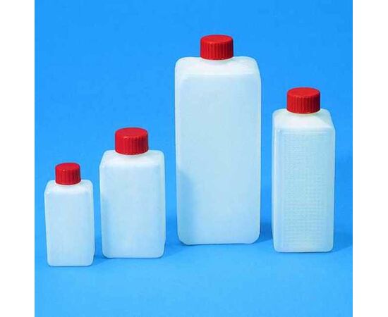 Flacons d'emballage rectangulaires - polyéthylène dur (PE-HD), Emballage: 250 ml