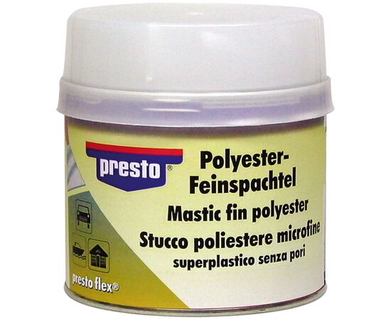 Mastic fin polyester Presto, Emballage: 1 Kg
