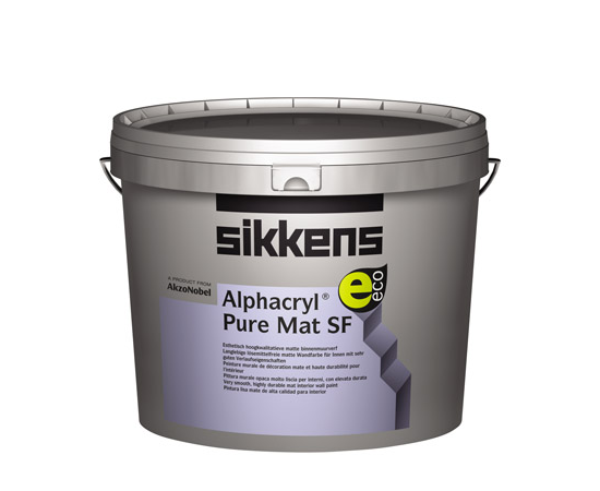 Sikkens Alphacryl Pure Mat SF  1 Litre, Emballage: 1 Ltr