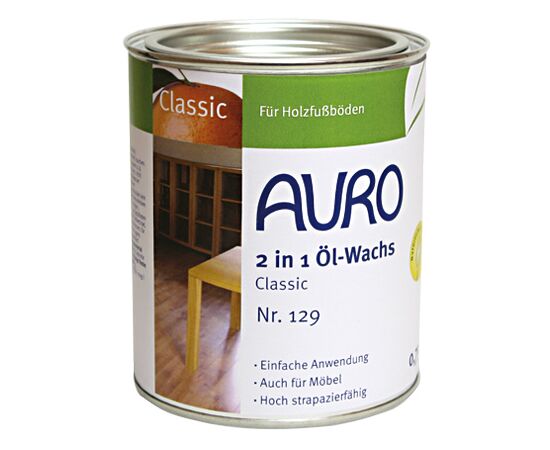 Auro Huile-cire 2 en 1, Classic 129, Emballage: 750 ml