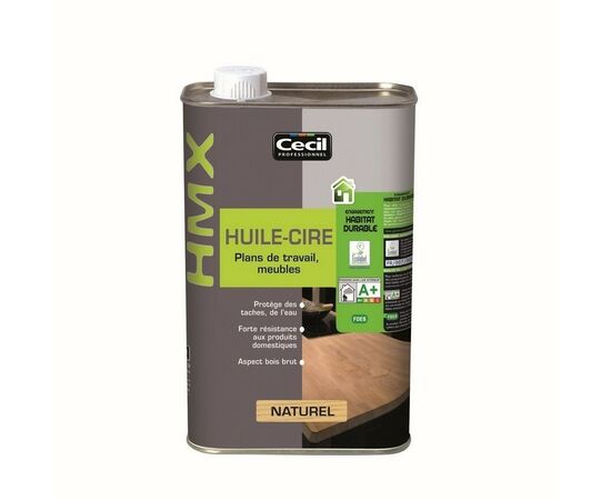 Cecil HMX Huile-cire Plans de travail, meubles, Emballage: 1 Ltr, Couleur: Incolore