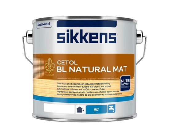 Sikkens Cetol BL Natural Mat, Emballage: 5 Ltr