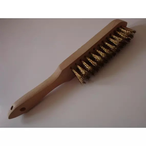 Messingbürste, Holzstiel