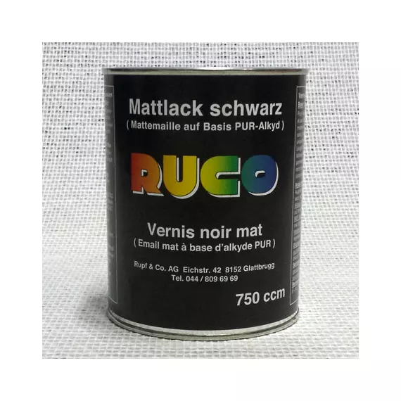 Mattlack Schwarz