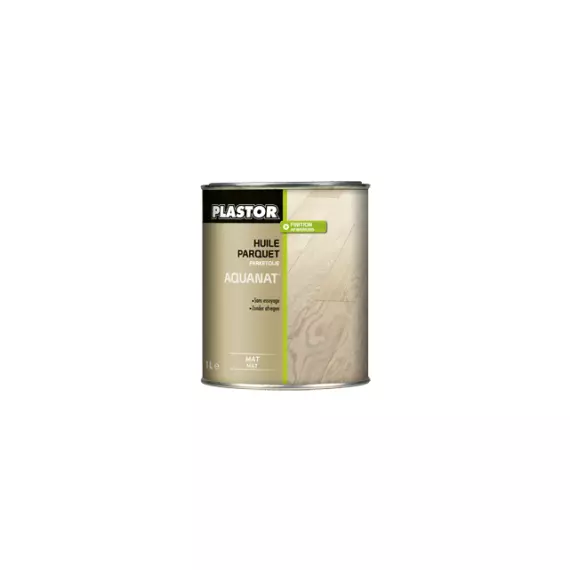 Plastor Huile Aquanat, Emballage: 1 Ltr, Brillance: Mat