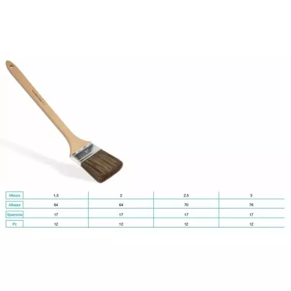 S/24 - Pinceau radiateur, soies grise