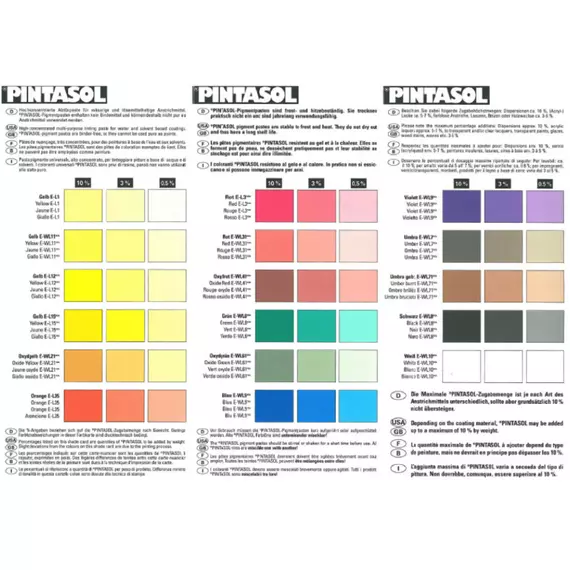 Pintasol - pigment liquide universel