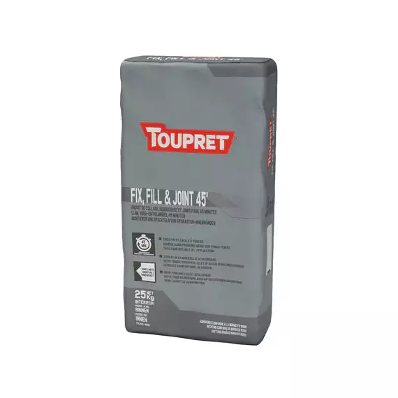Toupret FIX, FILL & JOINT 45’, Packaging: Sac - 25Kg.