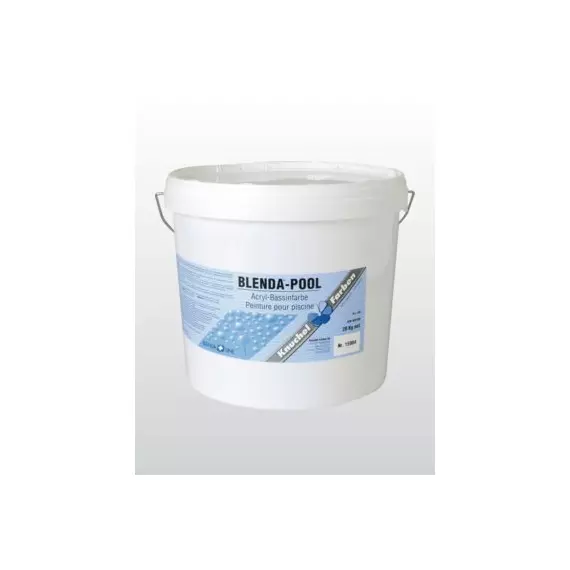 BLENDA®-POOL peinture pour piscine acrylique - bleu clair	, Emballage: 6 Kg