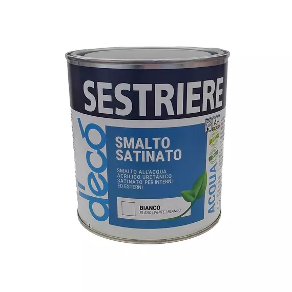 D'écò satin water-based enamel 375ml White, Size: 375ml
