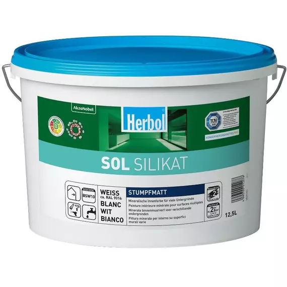 Herbol Sol Silikat Bianco ca. Ral 9016 12,5 lt