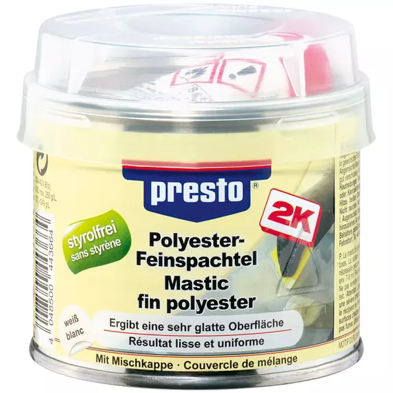Mastic fin polyester Presto, Emballage: 250 gr