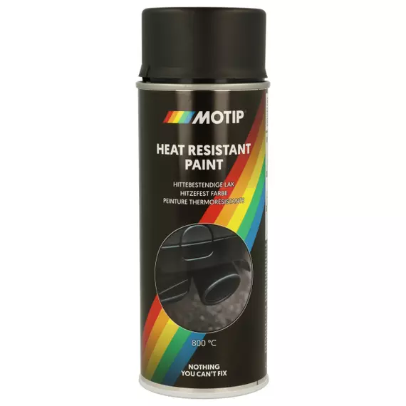 Motip Peinture Thermorésistante, Couleur: Noir 800°C